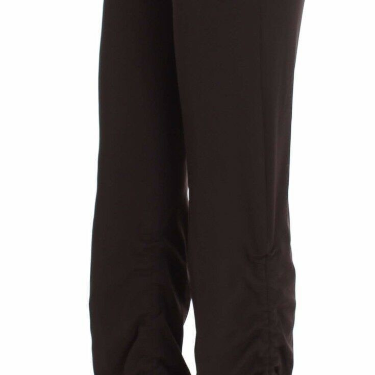 Ermanno Scervino Brown Stretch Casual Trousers Pants