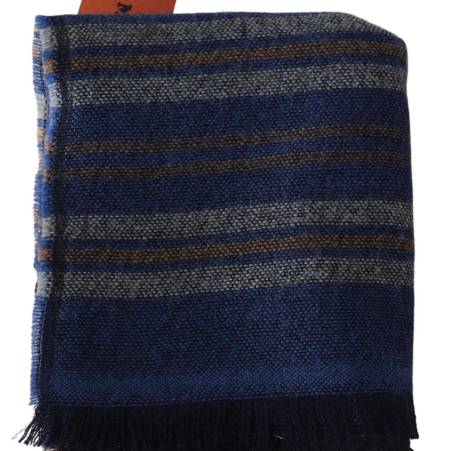 Missoni Multicolor Wool Striped Unisex Neck Wrap Shawl
