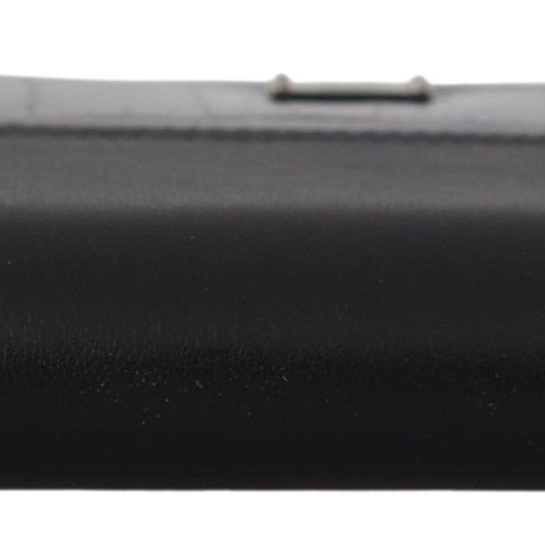 Dolce & Gabbana Black Zip Around Continental Clutch Leather Wallet