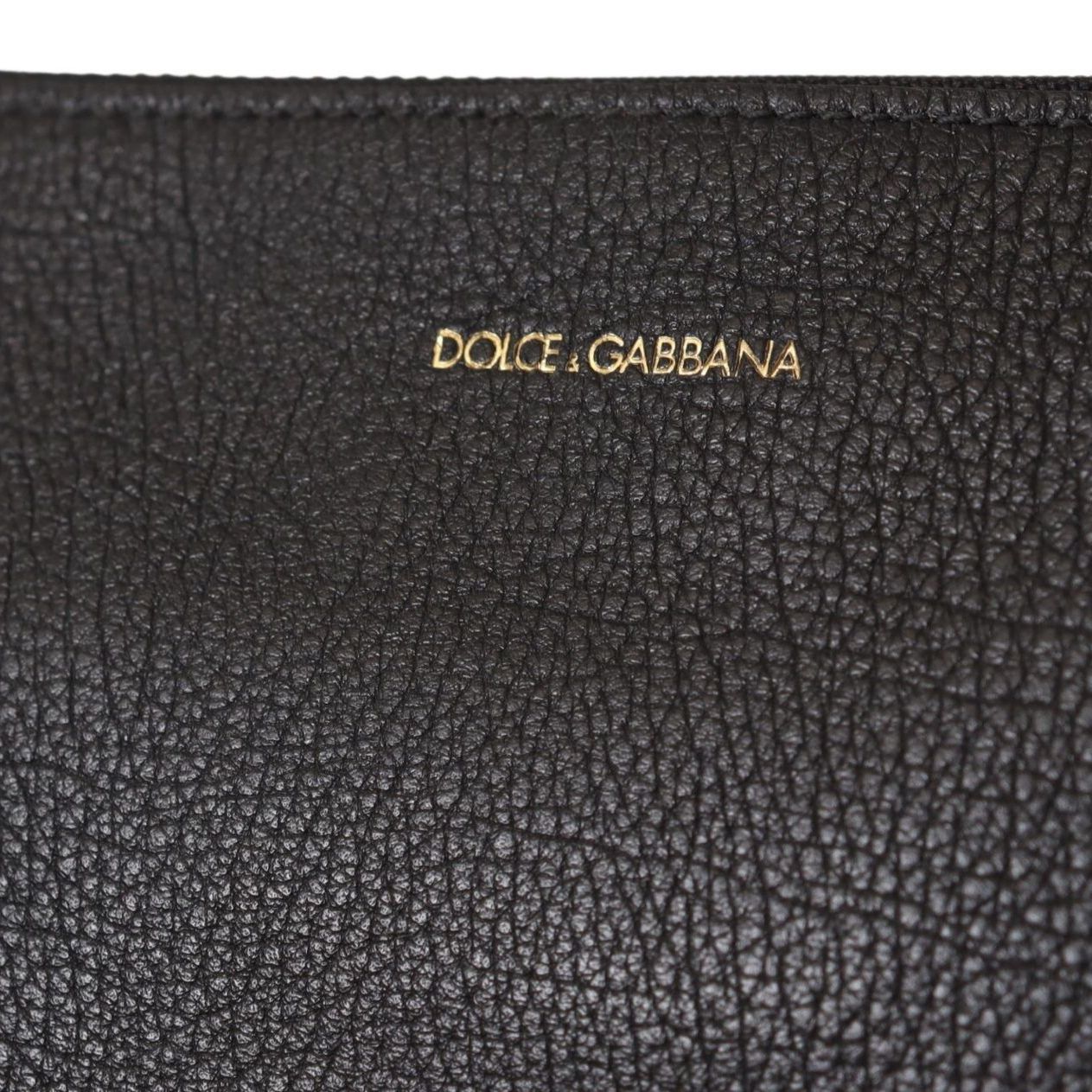 Dolce & Gabbana Black Exotic Leather Shoulder Sling Alta Sartoria Bag