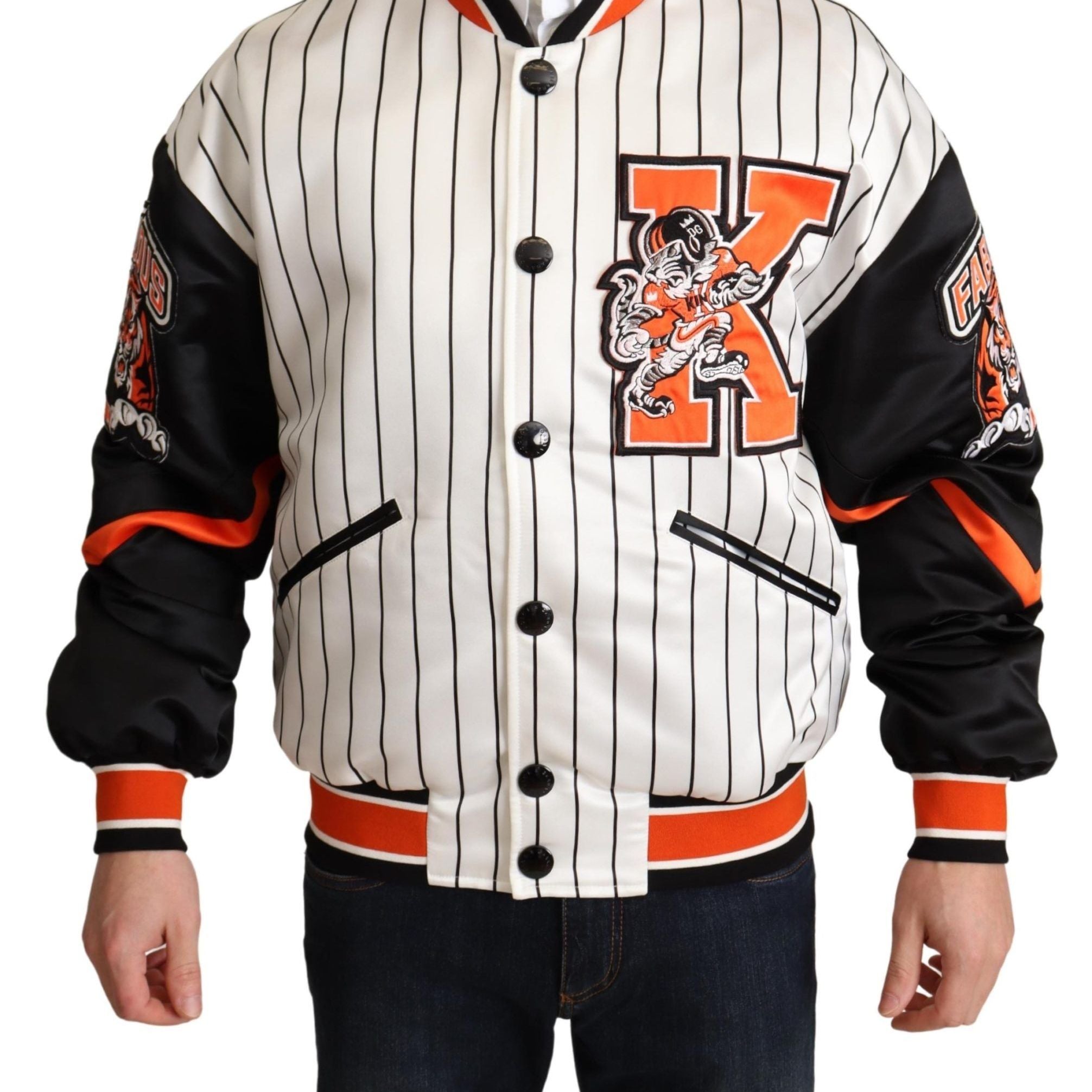Dolce & Gabbana Multicolor Bomber King Logo #DGMILLENNIALS Jacket
