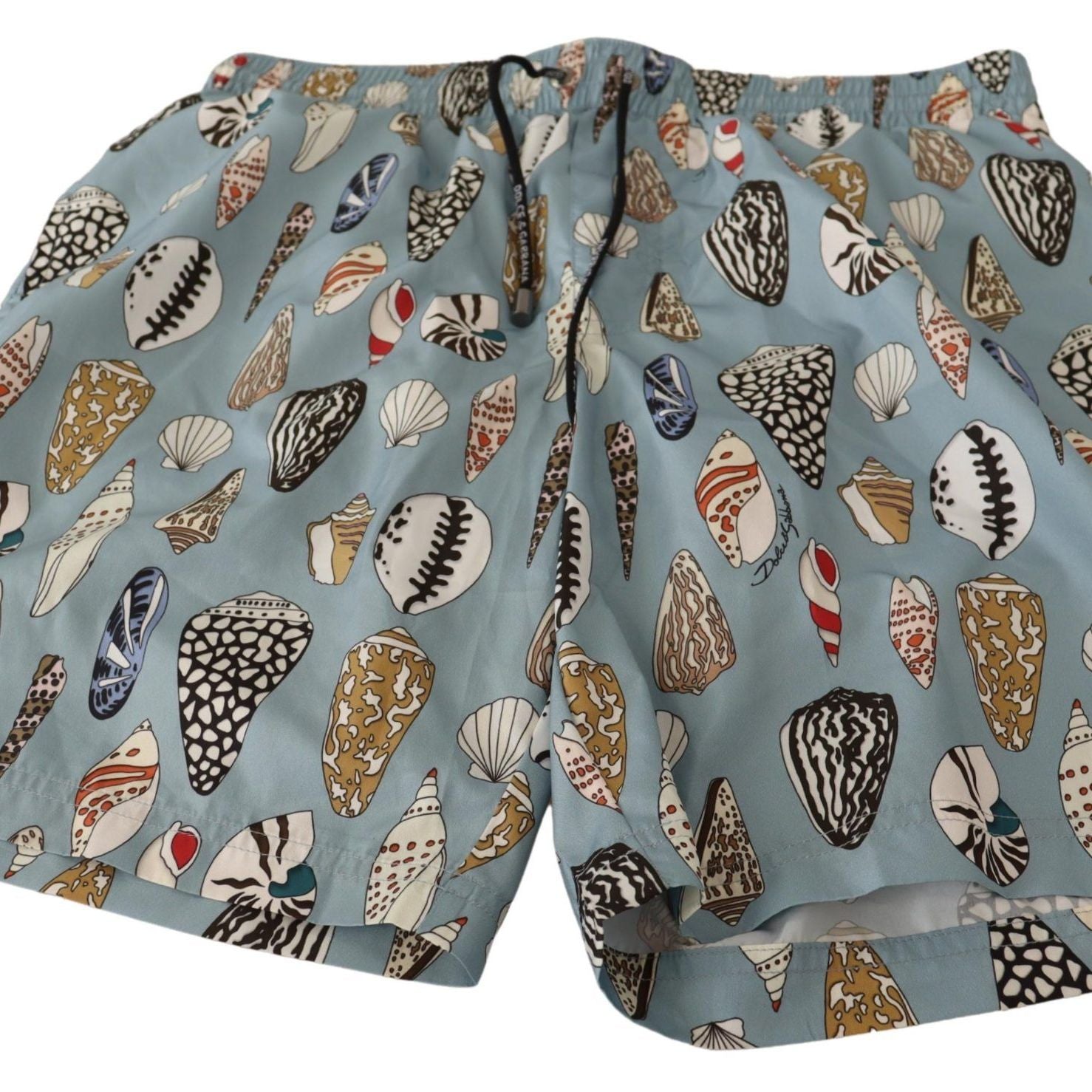 Dolce & Gabbana Blue Seashell Beachwear Swimwear Shorts