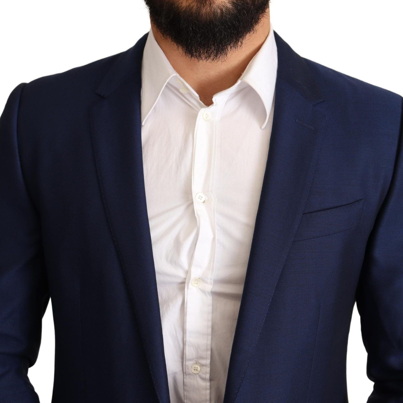Dolce & Gabbana Navy Blue Slim Fit Jacket MARTINI Blazer