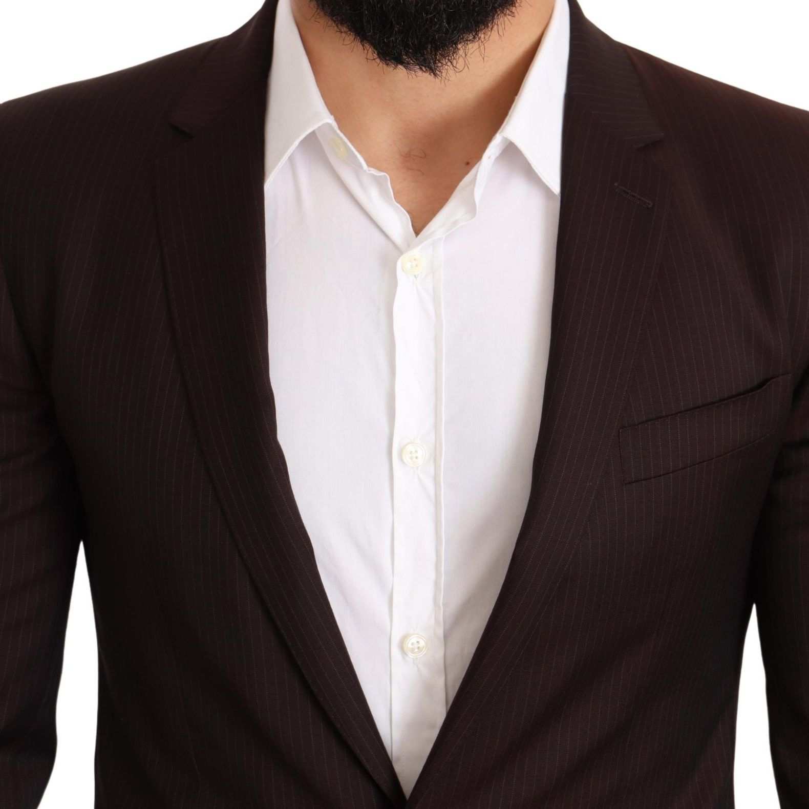 Dolce & Gabbana Bordeaux Wool MARTINI Slim Fit Suit