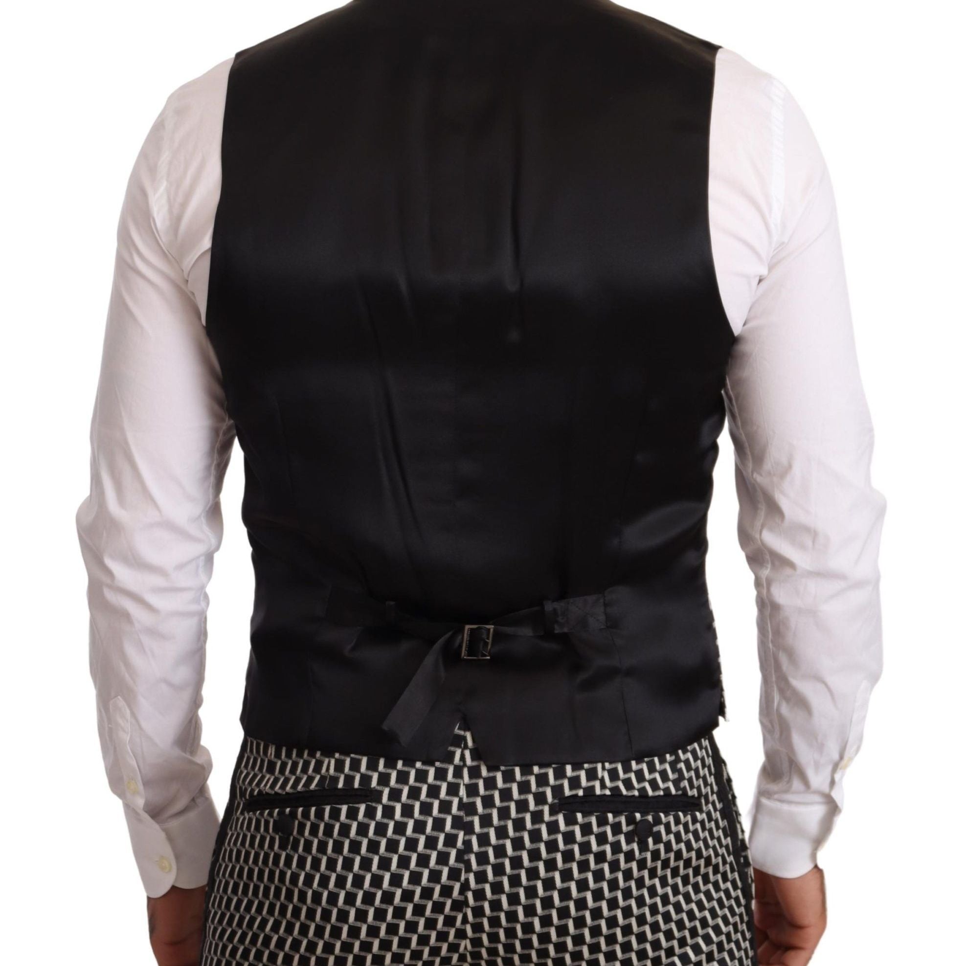 Dolce & Gabbana Dark Gray Check 3 Piece Set MARTINI Suit