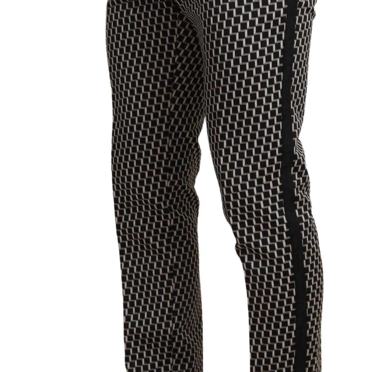 Dolce & Gabbana Dark Gray Check 3 Piece Set MARTINI Suit