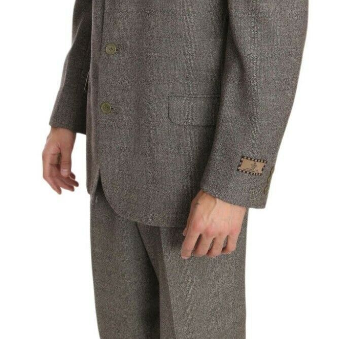Fendi Brown Wool Regular Single Breasted Suit
