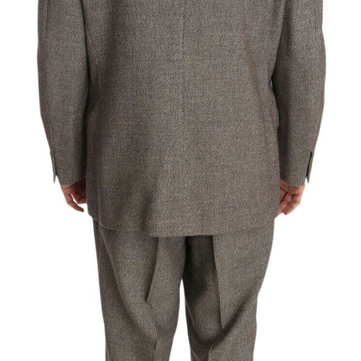 Fendi Brown Wool Regular Single Breasted Suit