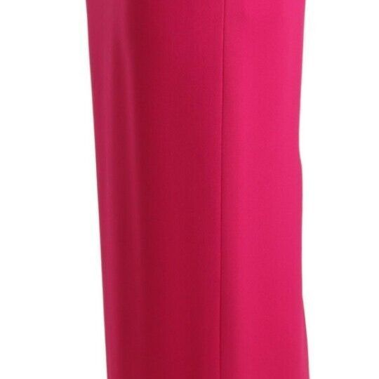 Dolce & Gabbana Pink High Waist Stretch Pencil Straight Skirt