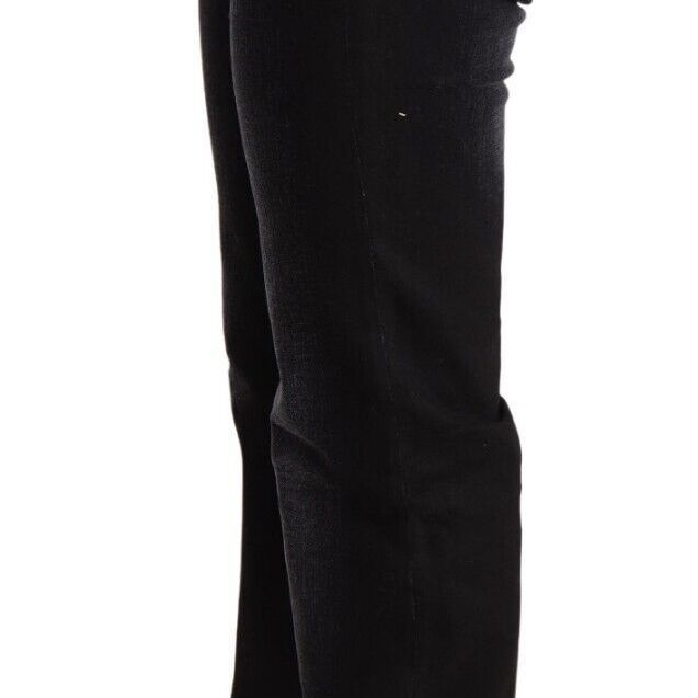 Ermanno Scervino Black Washed Straight Denim Trouser Cotton Jeans