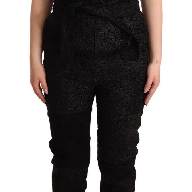 La Maison du Couturier Black Spaghetti Strap Jumpsuit Dress