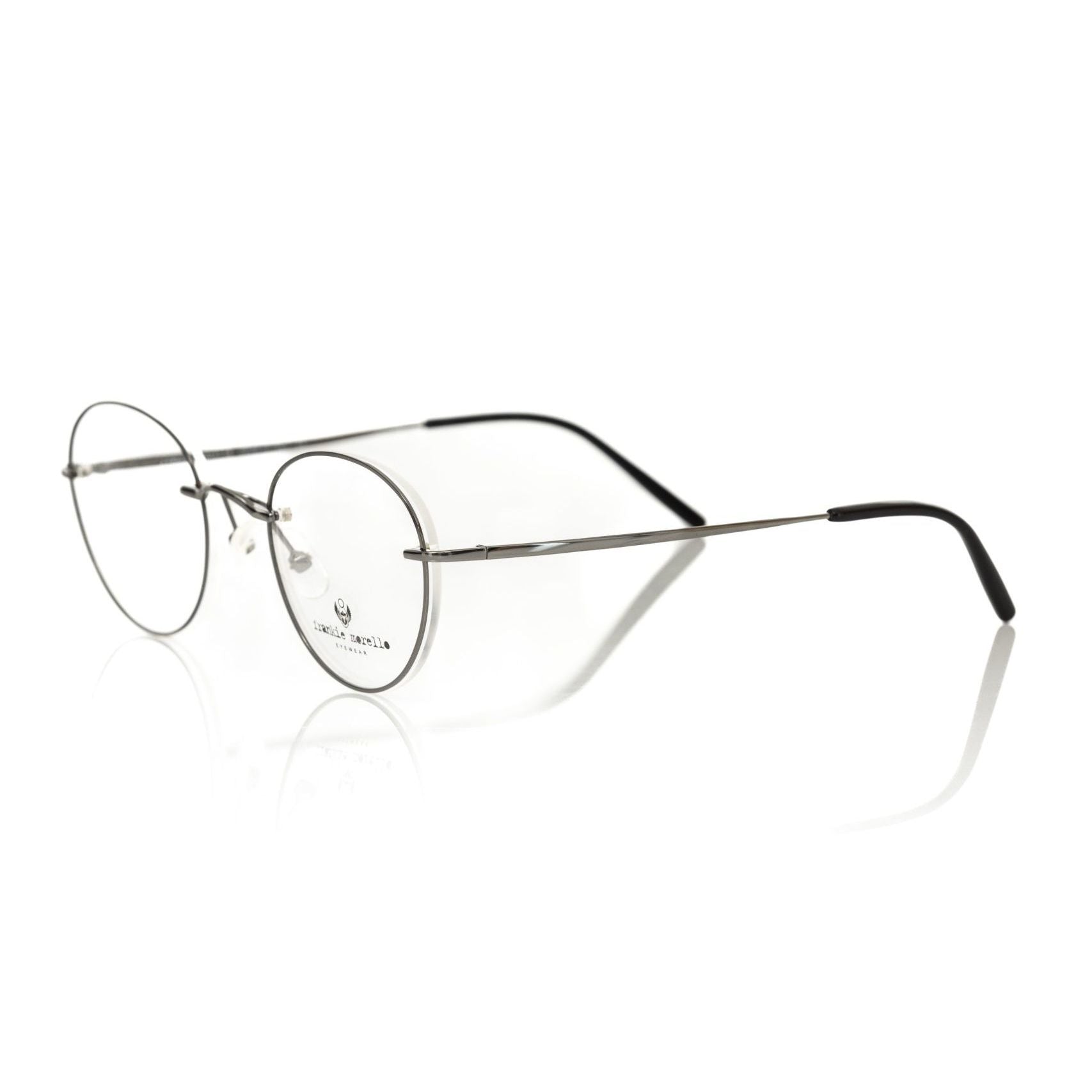 Frankie Morello Gray Metallic Men's Eyeglass Frame