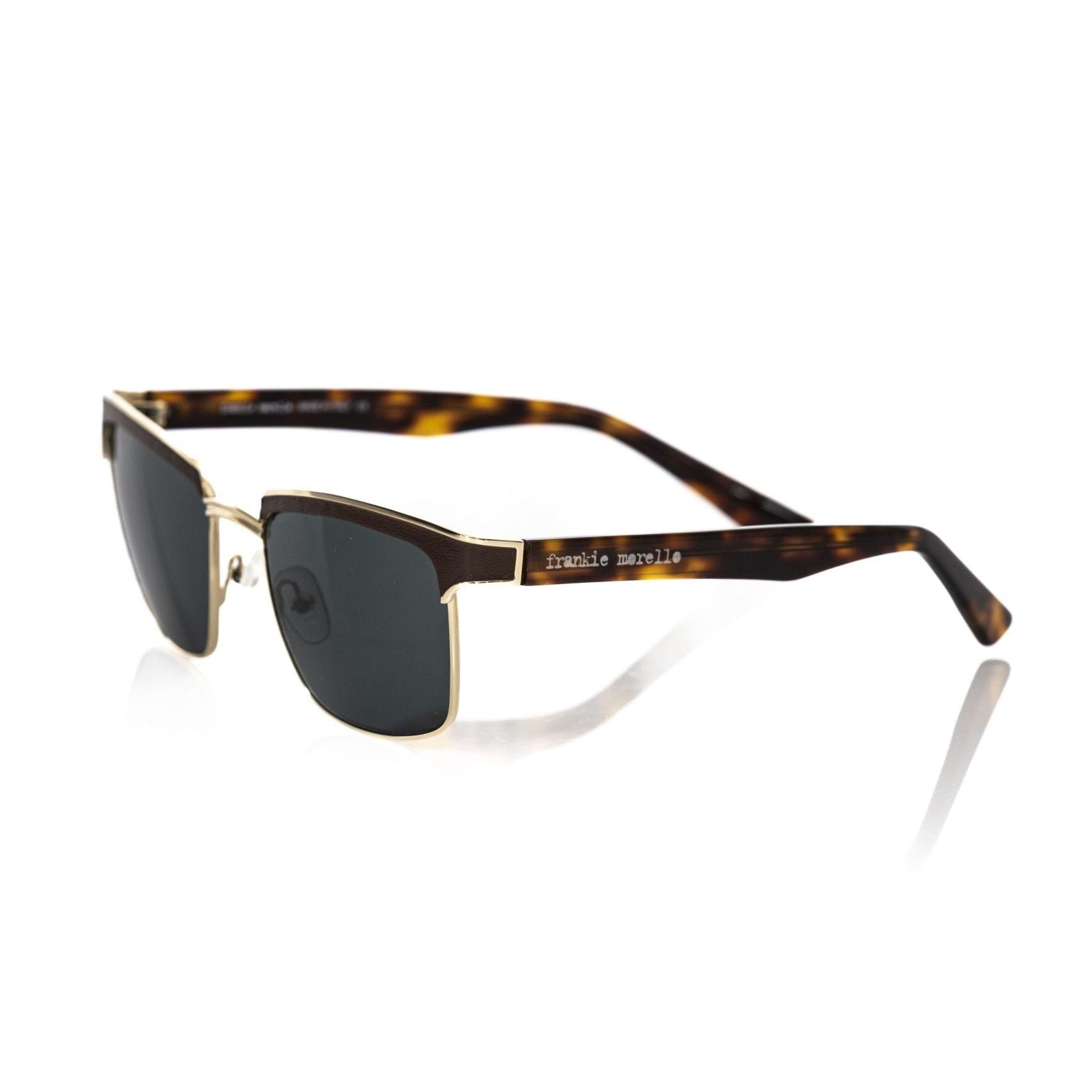 Frankie Morello Brown Metallic Men's Sunglass