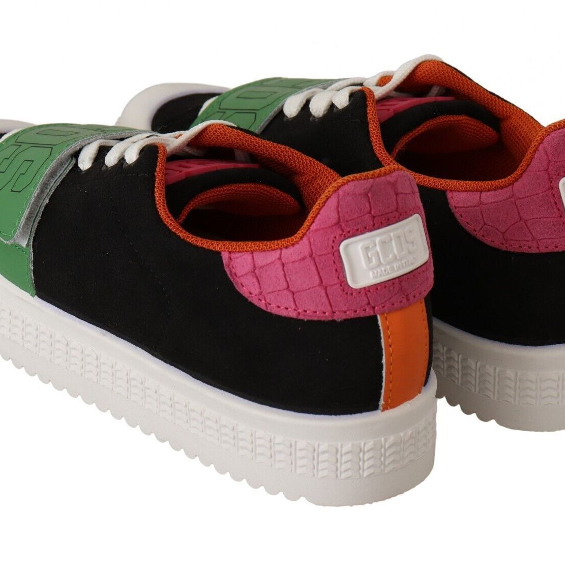 GCDS Multicolor Suede Low Top Lace Up Women Sneakers Shoes