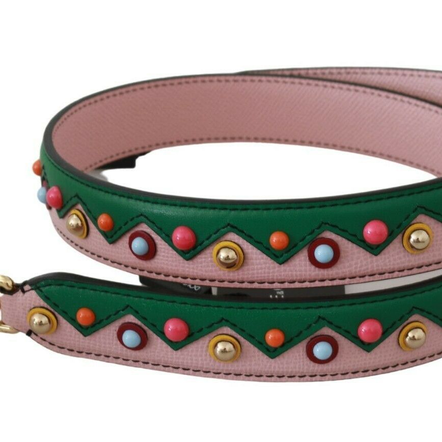 Dolce & Gabbana Shoulder Strap Leather Pink Handbag Accessory
