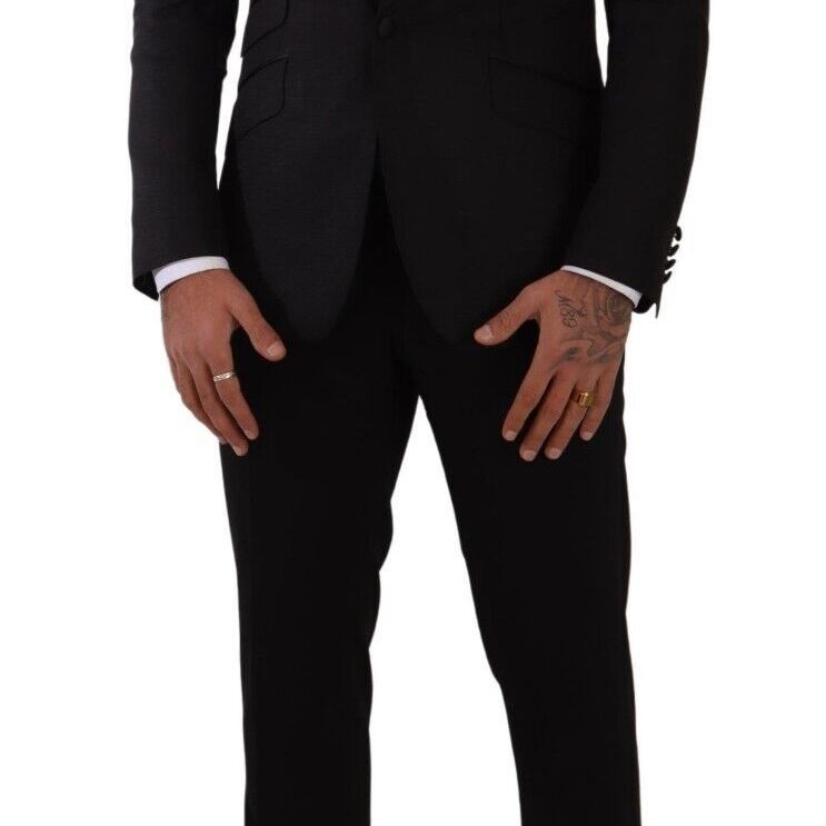 Dolce & Gabbana Black Slim Fit 2 Piece SICILIA Blazer