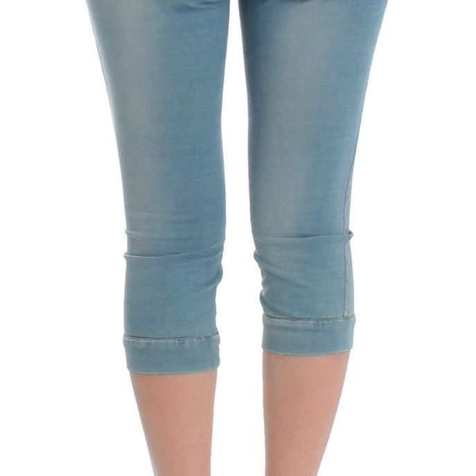 Ermanno Scervino Blue Capri Pants Cropped Jeans