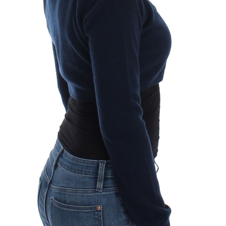 Ermanno Scervino Blue Cashmere Cardigan Sweater