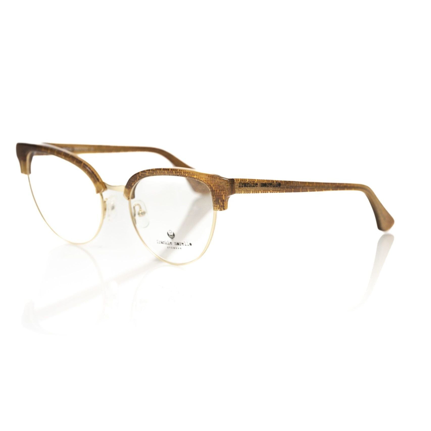 Frankie Morello Brown Metallic Fibre Women Frame