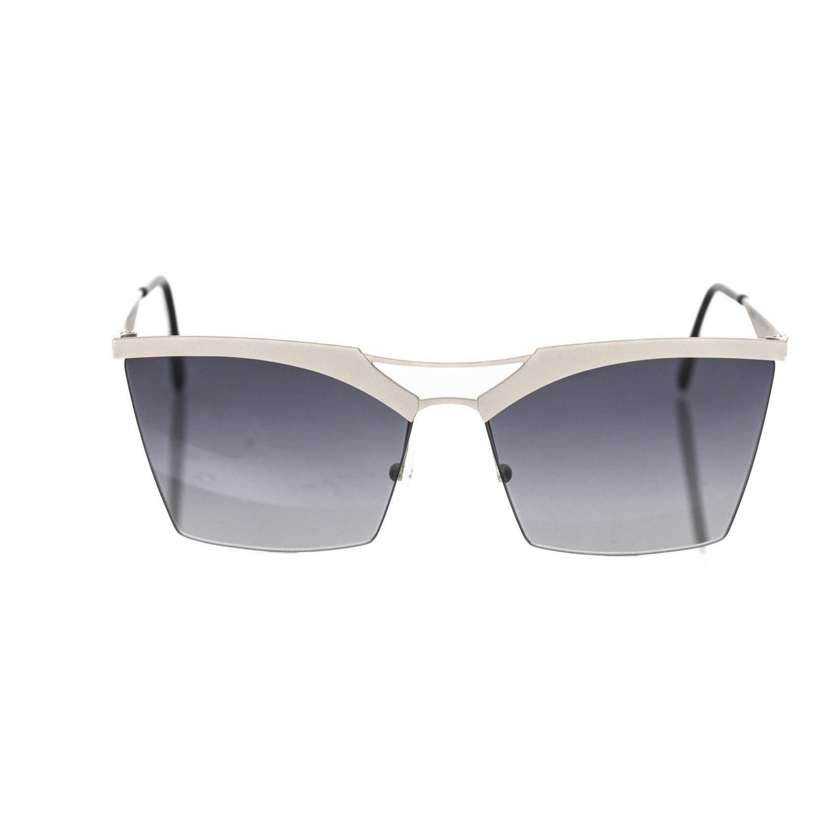 Frankie Morello Silver Metallic Women's Sunglass