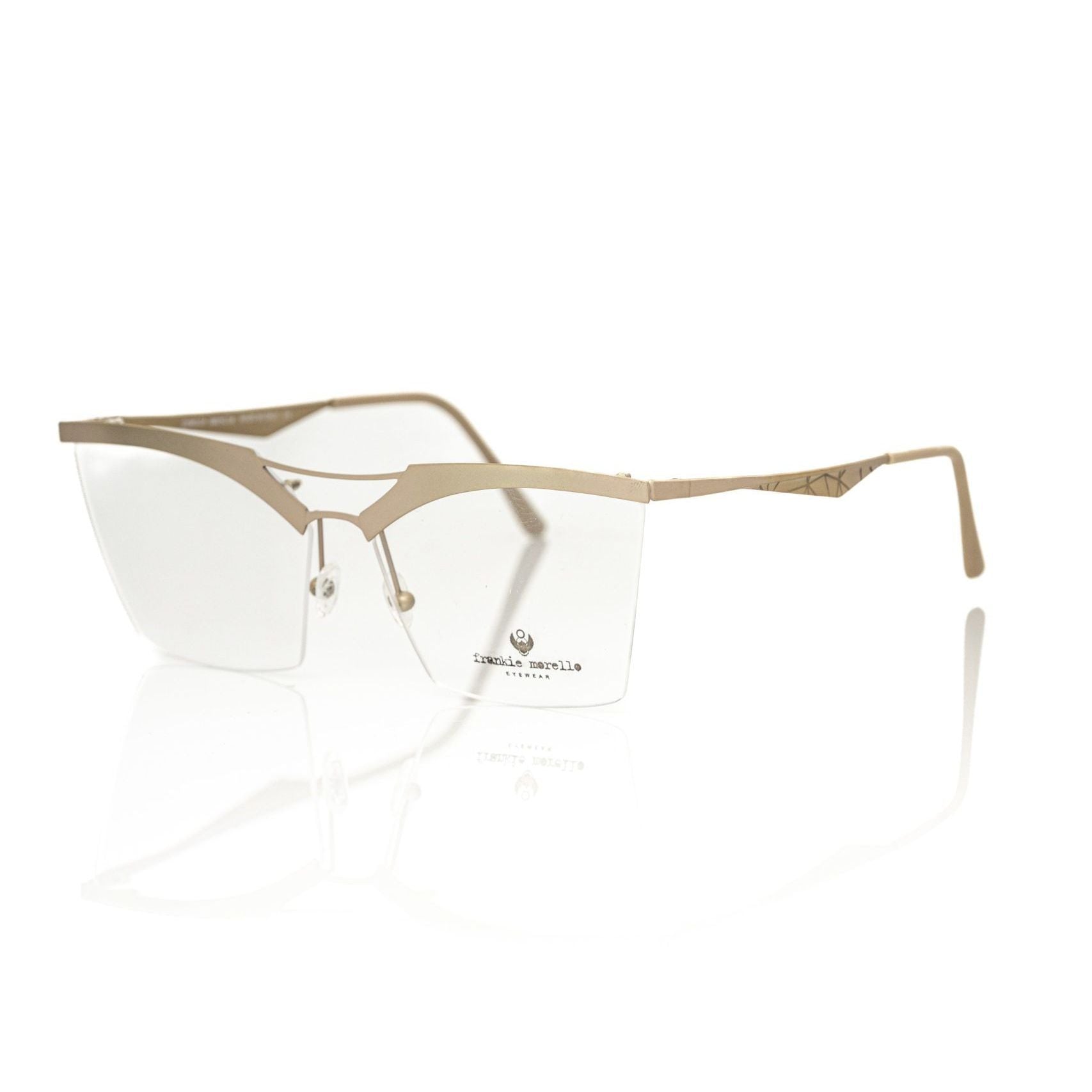 Frankie Morello Brown Metallic Women's Eyeglass Frame