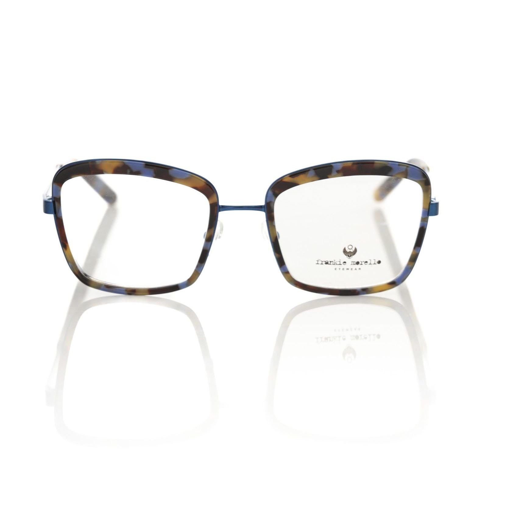 Frankie Morello Blue Metallic Women's Eyeglass Frame