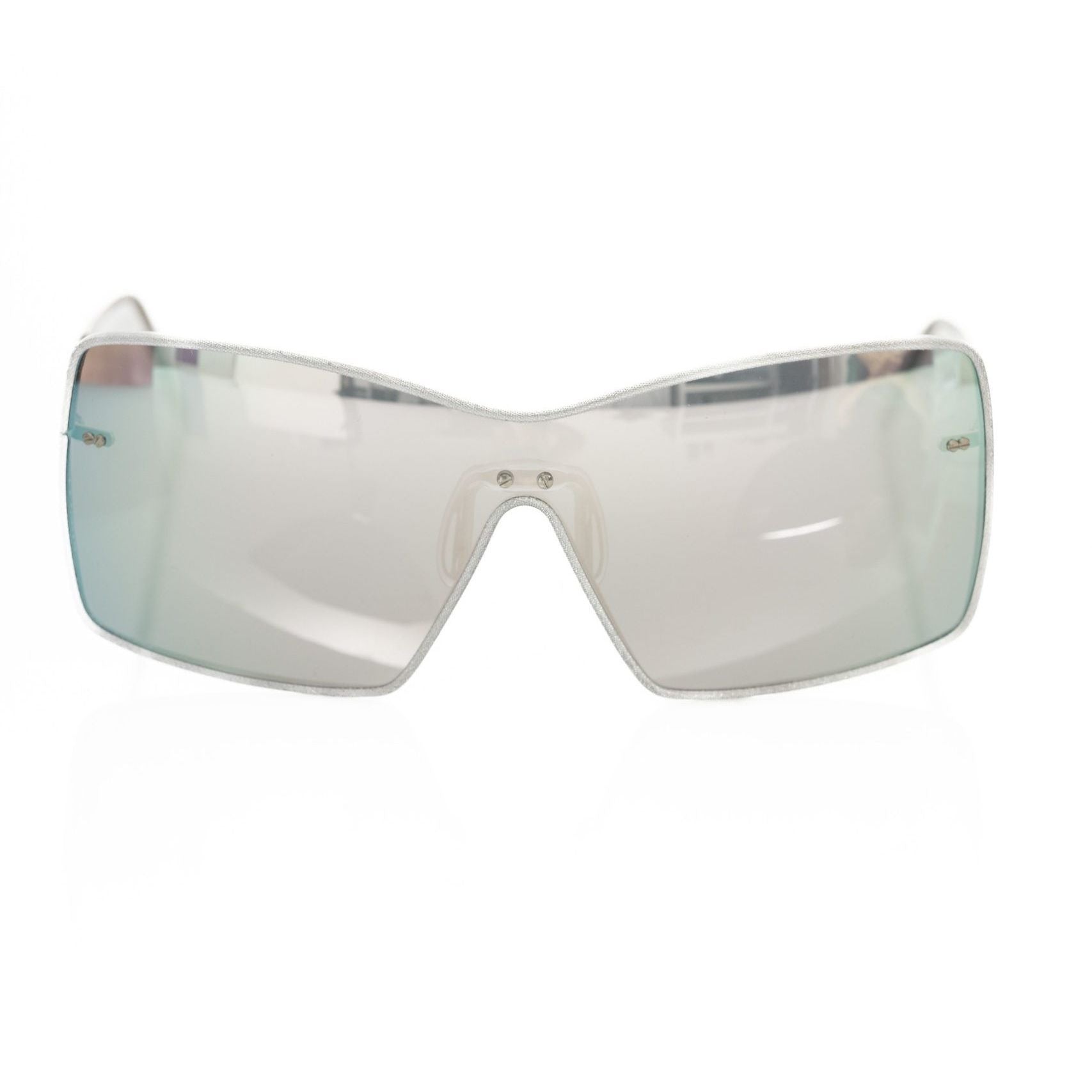 Frankie Morello Silver Metallic Fiber Women Sunglasses