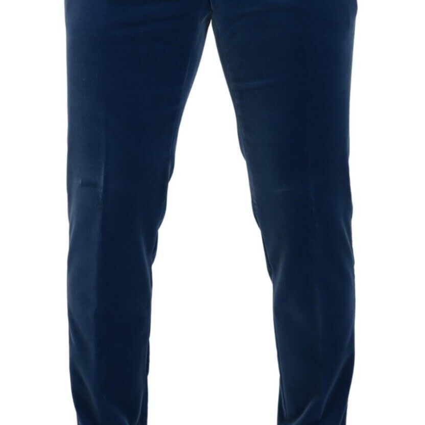 Dolce & Gabbana Blue SICILIA Velvet Slim Fit 2 Piece Suit