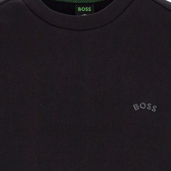 Hugo Boss Black Cotton Logo Details Sweatshirt
