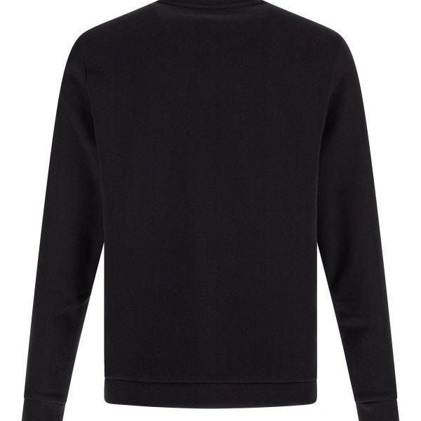 Hugo Boss Black Cotton Logo Details Sweatshirt