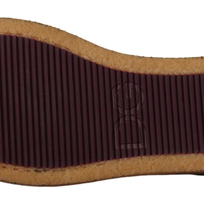 Dolce & Gabbana Brown Suede Leather Slip On Flats Moccasin Shoes