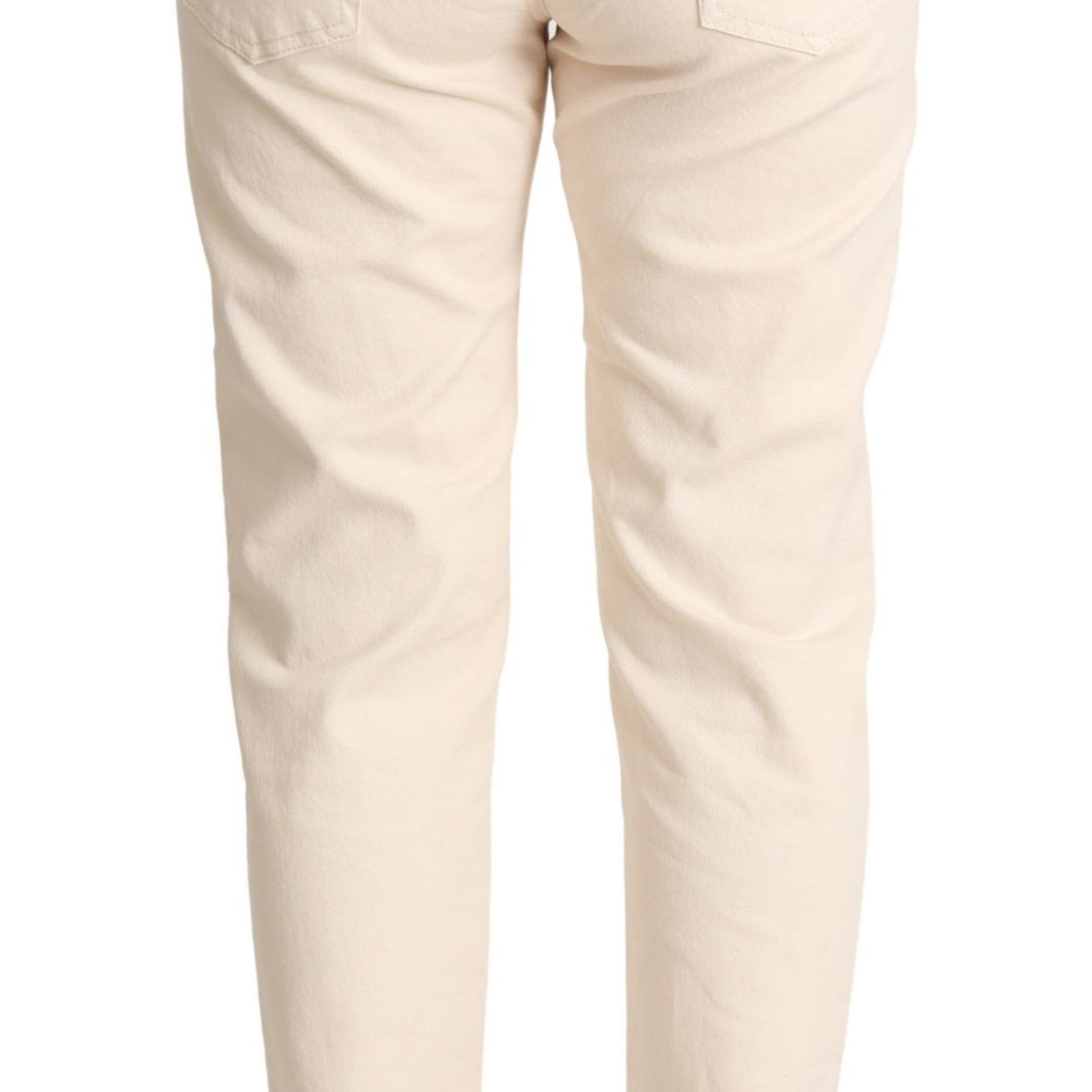 Dolce & Gabbana White Cotton Skinny Denim Women Jeans Pants