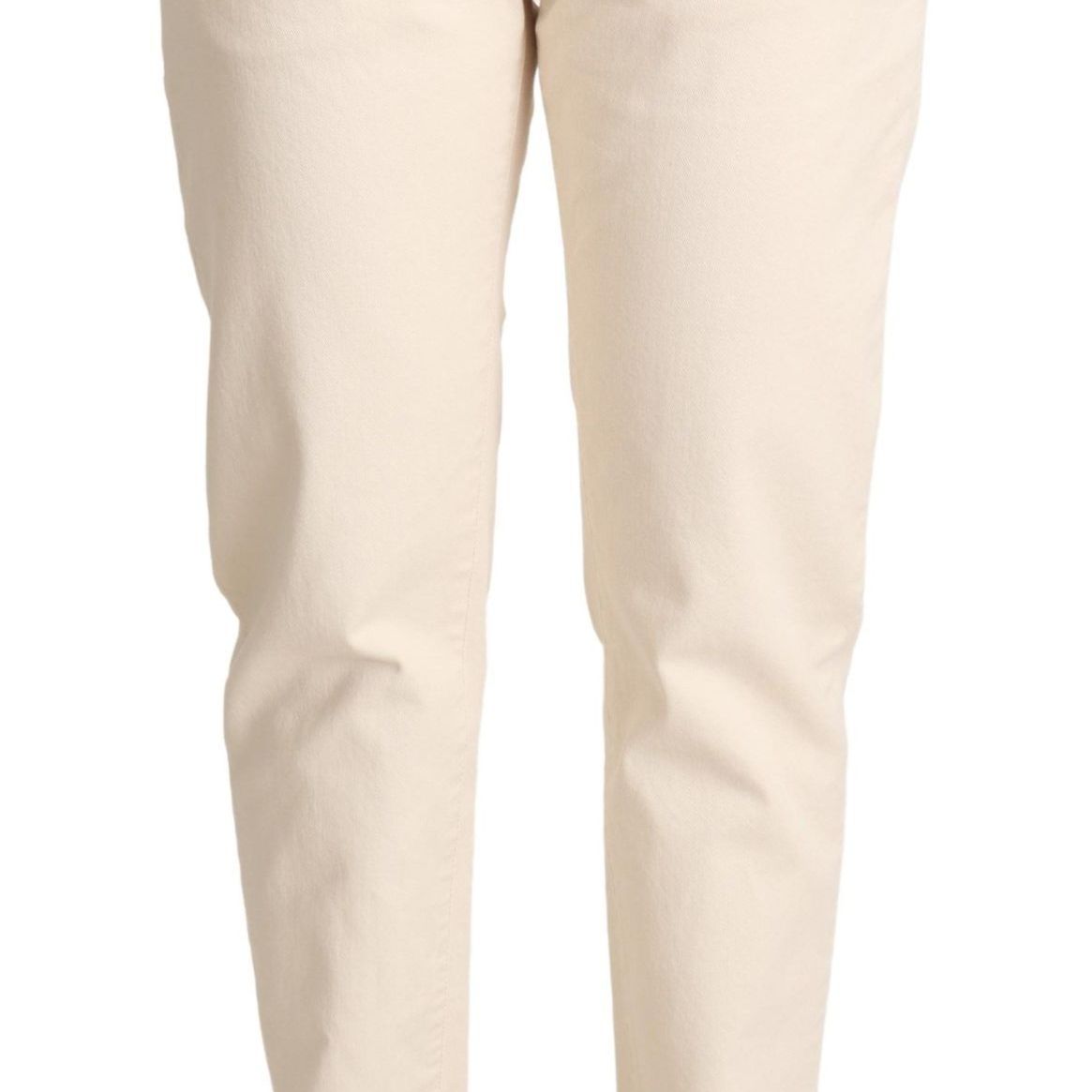 Dolce & Gabbana White Cotton Skinny Denim Women Jeans Pants