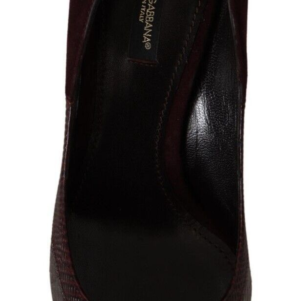 Dolce & Gabbana Multicolor Exotic Leather Heels Pumps Shoes