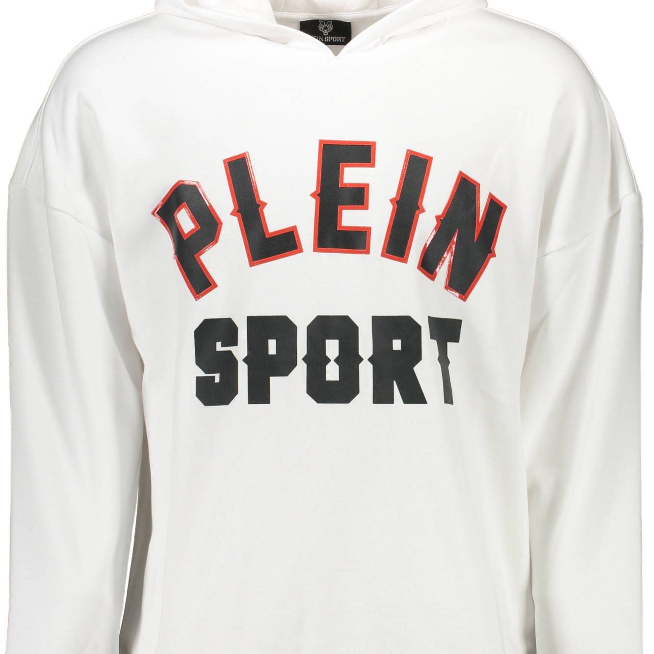 Plein Sport Bianco Cotton Men Sweatshirt