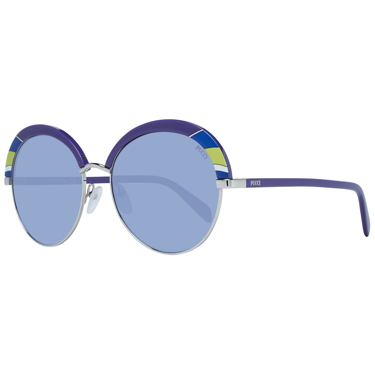 Emilio Pucci Multicolor Metal & Plastic Sunglasses