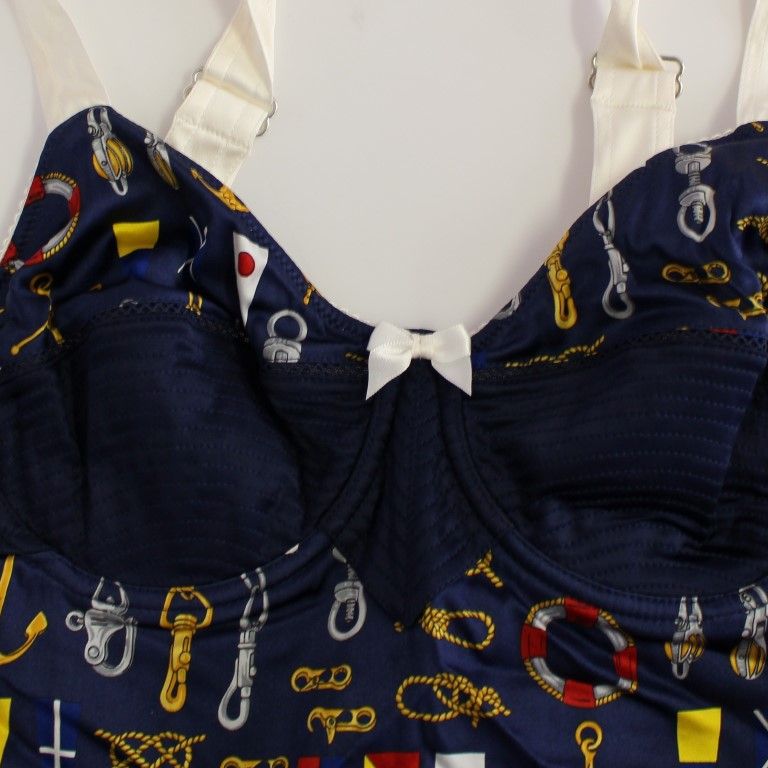 Dolce & Gabbana Blue Sailor Motive Tank Top