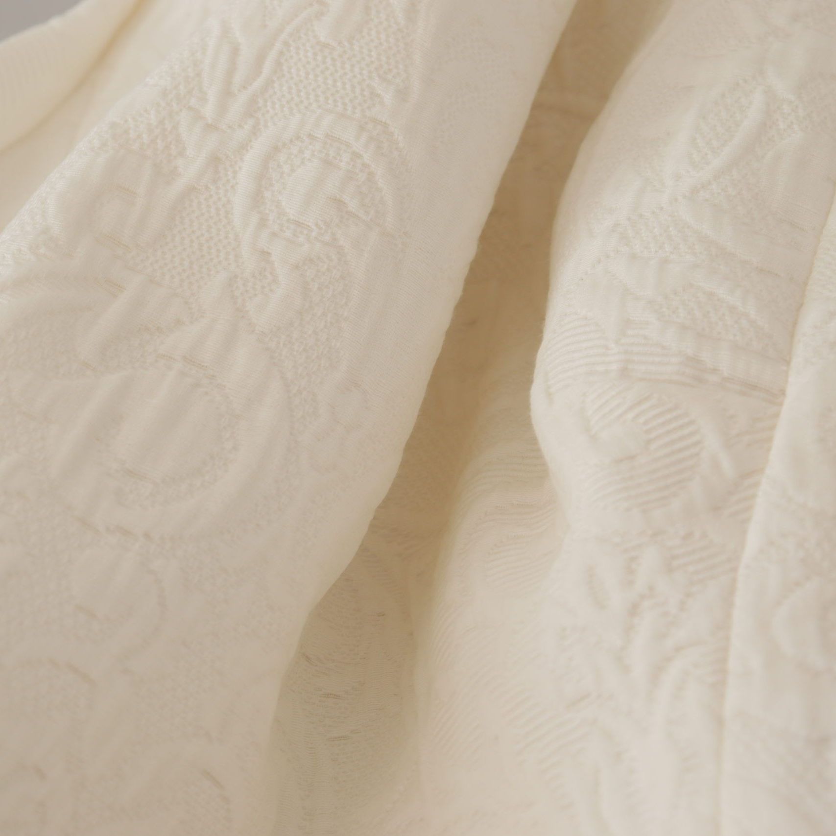 Dolce & Gabbana White Jaquard Midi Floral Sheath Brocade Dress