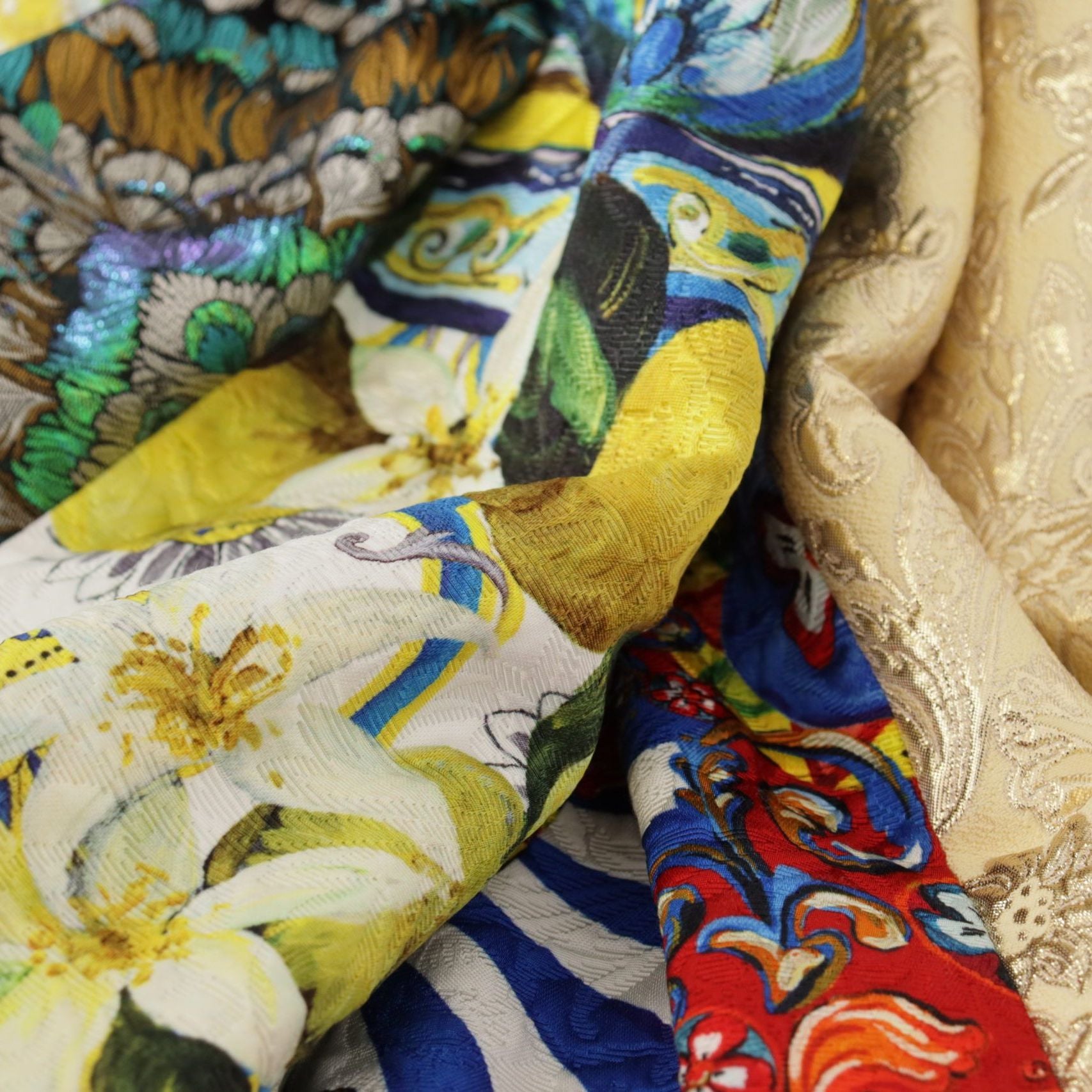 Dolce & Gabbana Multicolor Patchwork Sicily Long Maxi Skirt