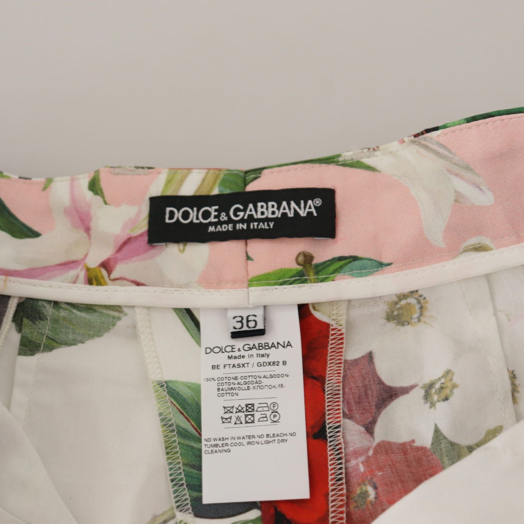Dolce & Gabbana Multicolor High Waist Hot Pants Shorts