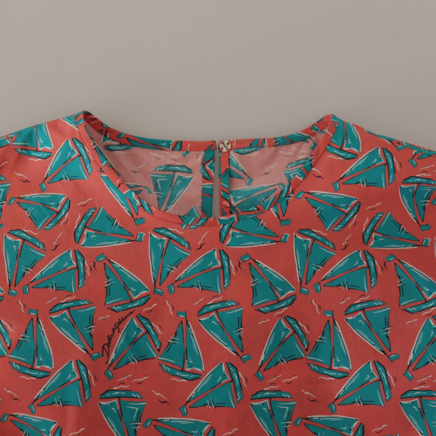 Dolce & Gabbana Pink Sail Boat Print Cotton T-shirt