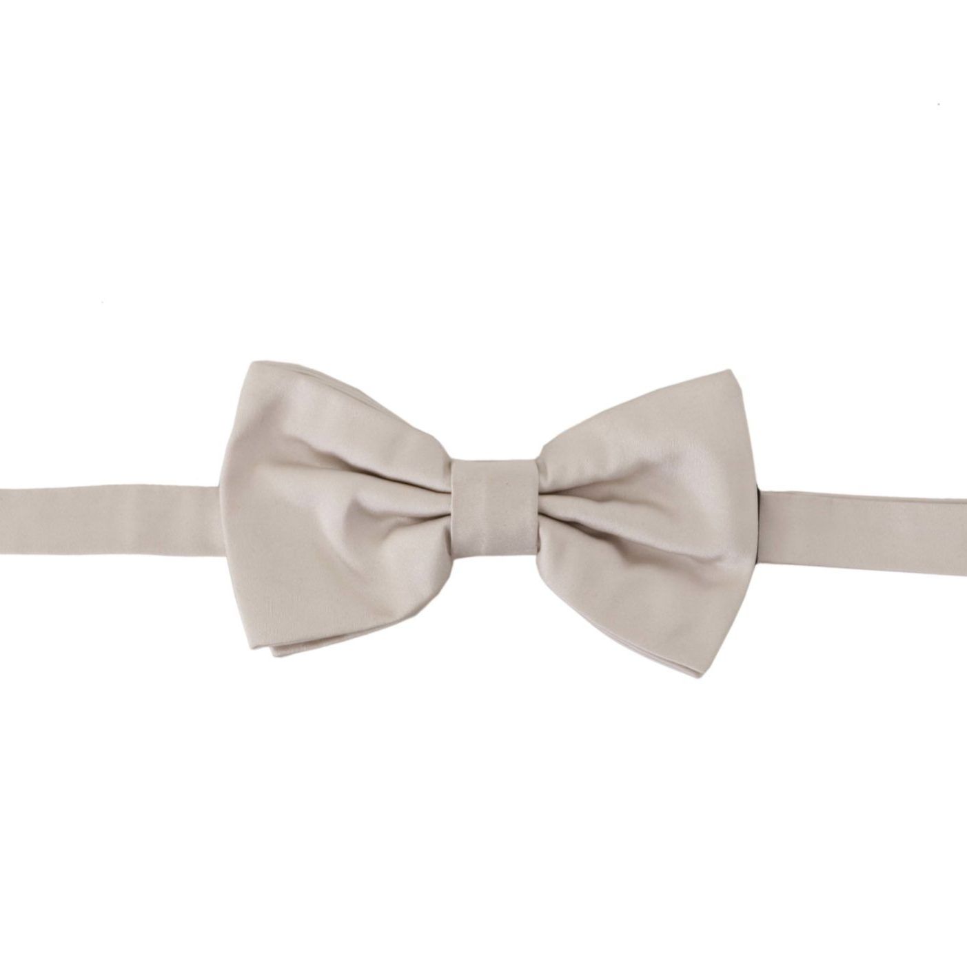 Dolce & Gabbana Gray 100% Silk Adjustable Neck Papillon Tie