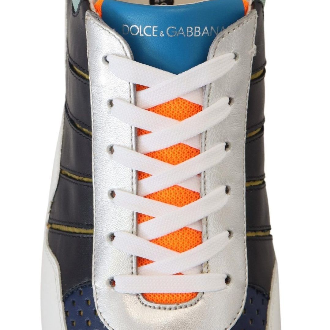 Dolce & Gabbana Multicolor Leather Sport Low Top Sneakers