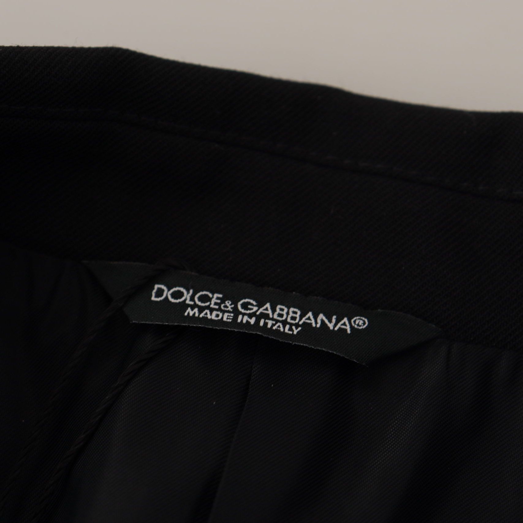 Dolce & Gabbana Black Double Breasted Coat Blazer Jacket