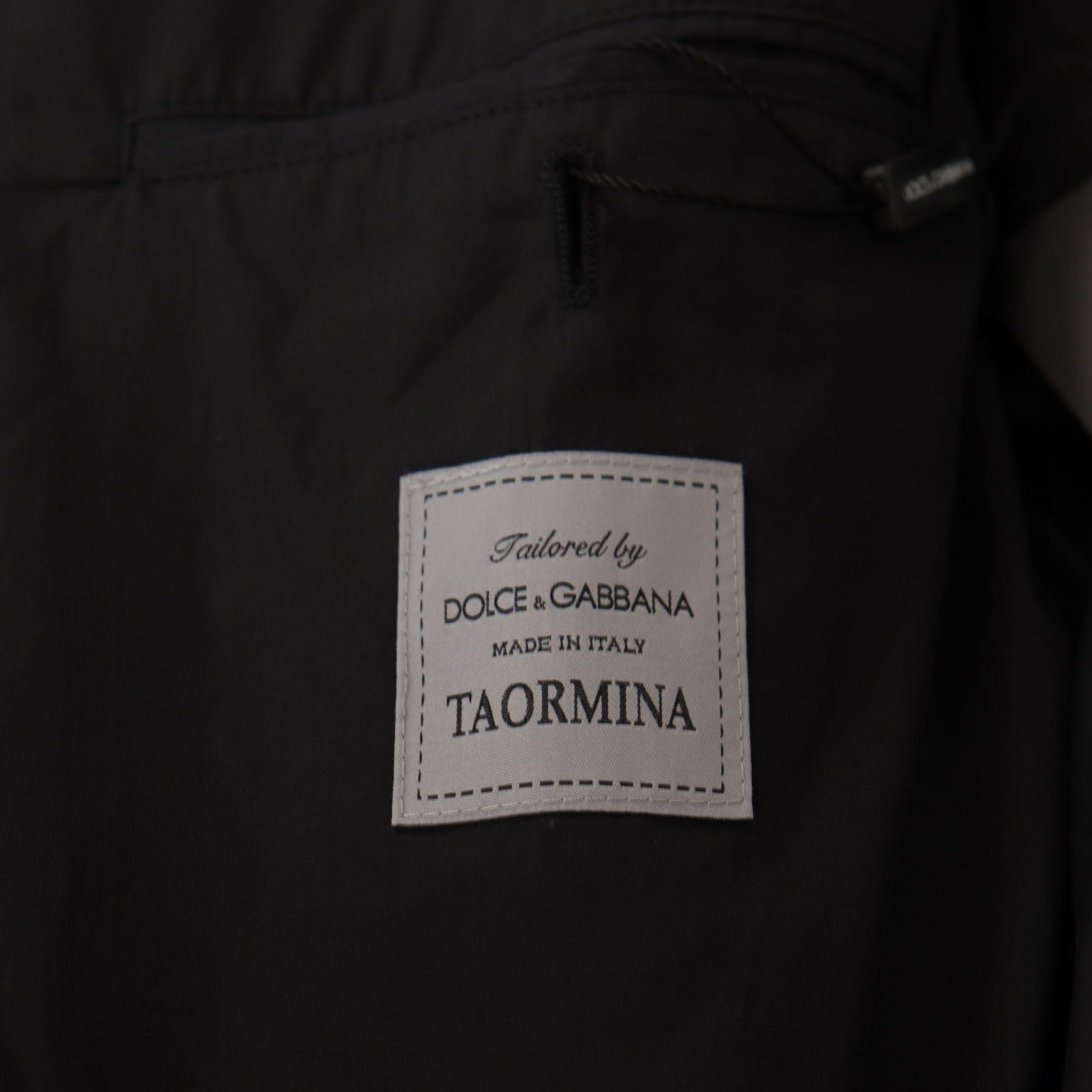 Dolce & Gabbana Black Single Breasted TAORMINA Breasted Blazer