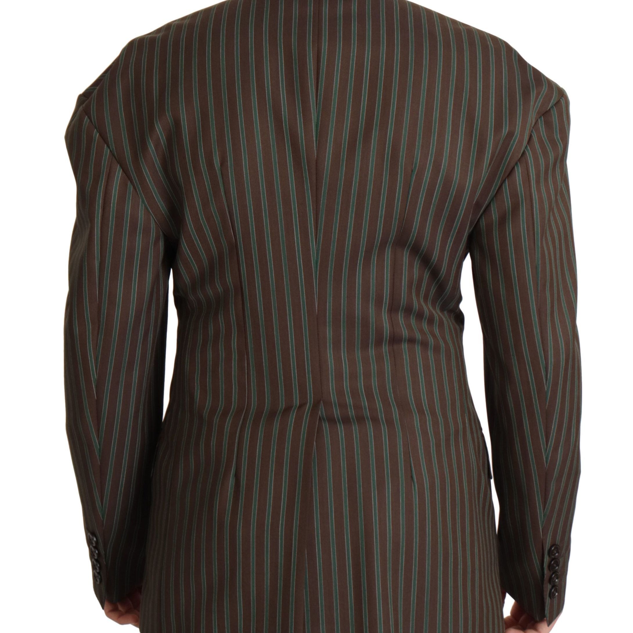 Dolce & Gabbana Multicolor Stripes Double Breasted Blazer