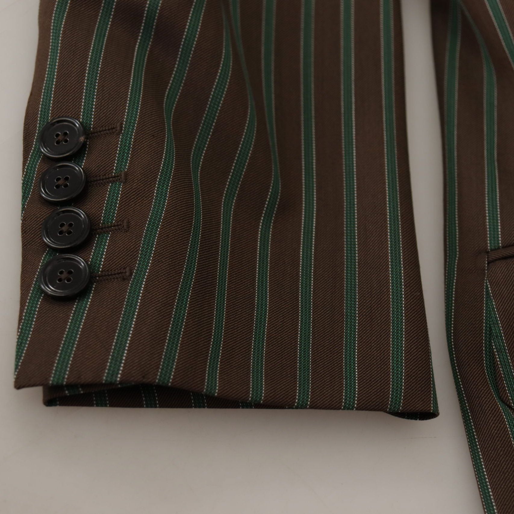 Dolce & Gabbana Multicolor Stripes Double Breasted Blazer