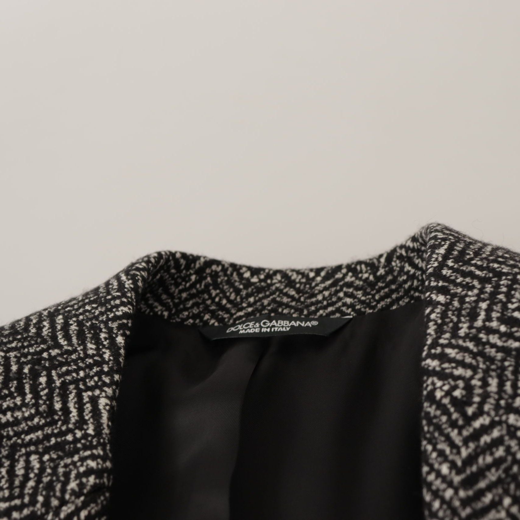 Dolce & Gabbana Gray Cotton Single Breasted Fantasy Blazer