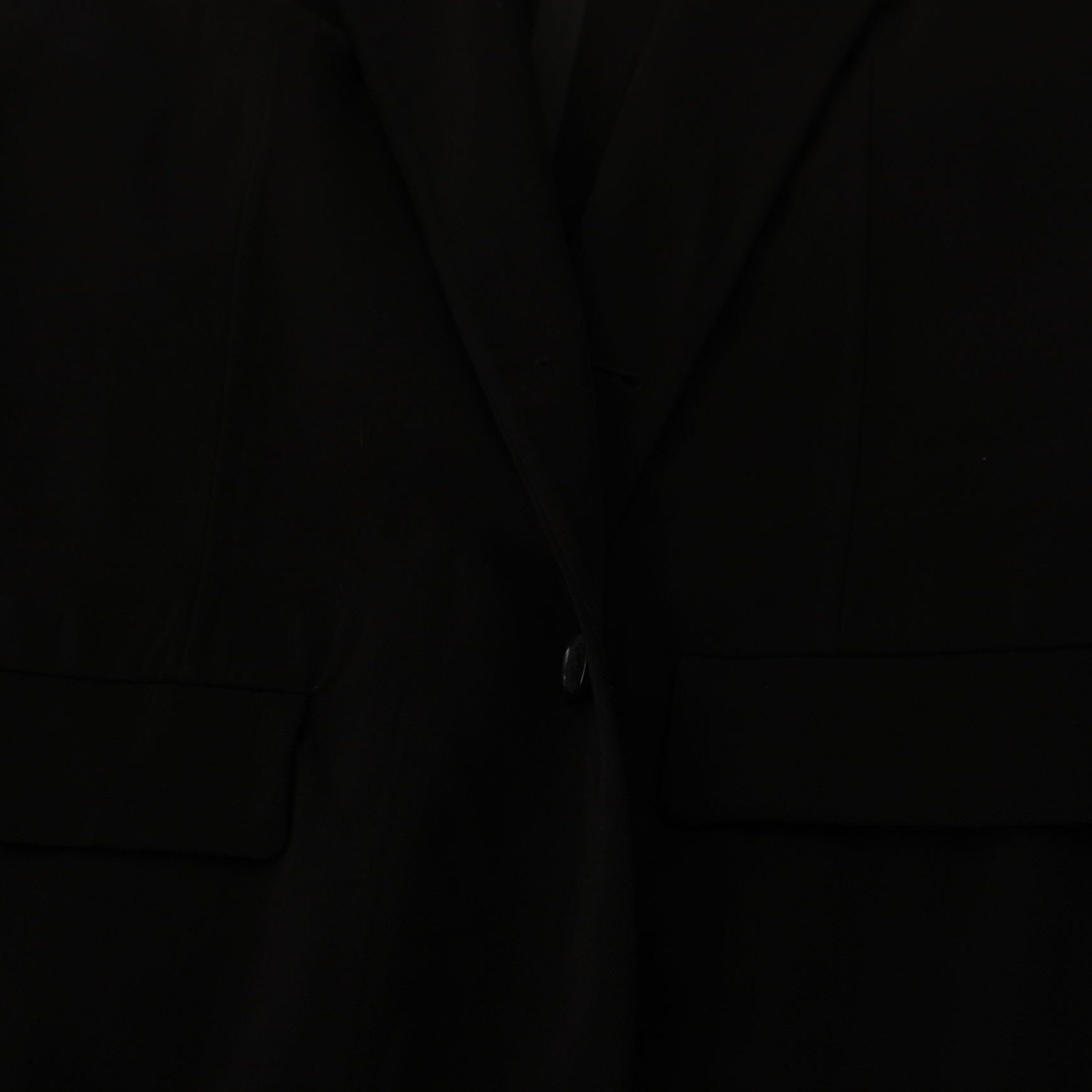 Dolce & Gabbana Black Wool Single Breasted Coat Blazer
