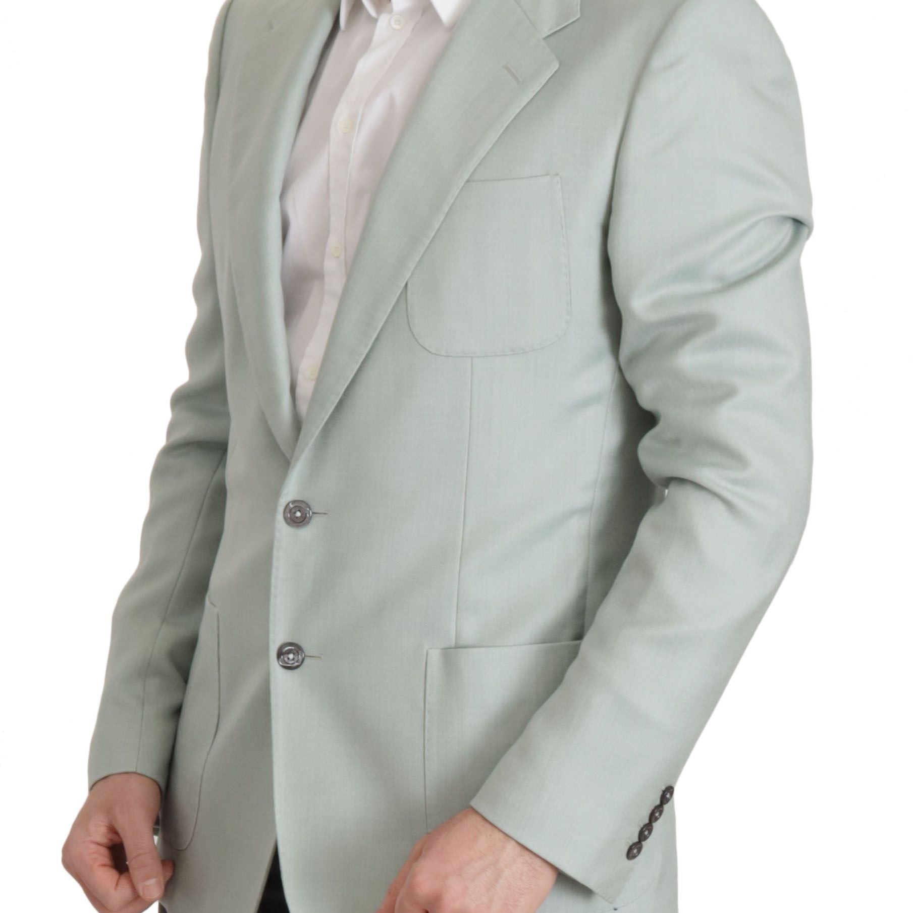 Dolce & Gabbana Green Cashmere Jacket Blazer Jacket